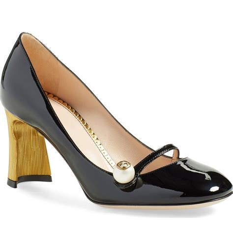 gucci arielle half moon heel pump|Gucci Heels for Women .